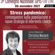 terszo convegno nazionale sipis con la partecipazione di C. Maslach